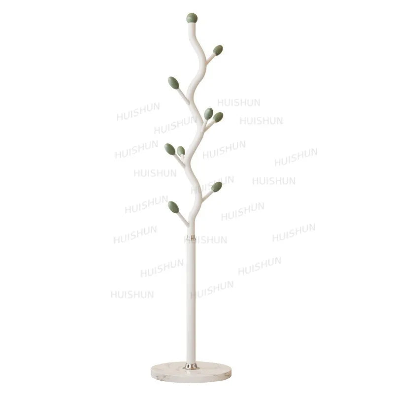 Freestanding Metal Parrot Coat Rack – Stone Base, Entryway