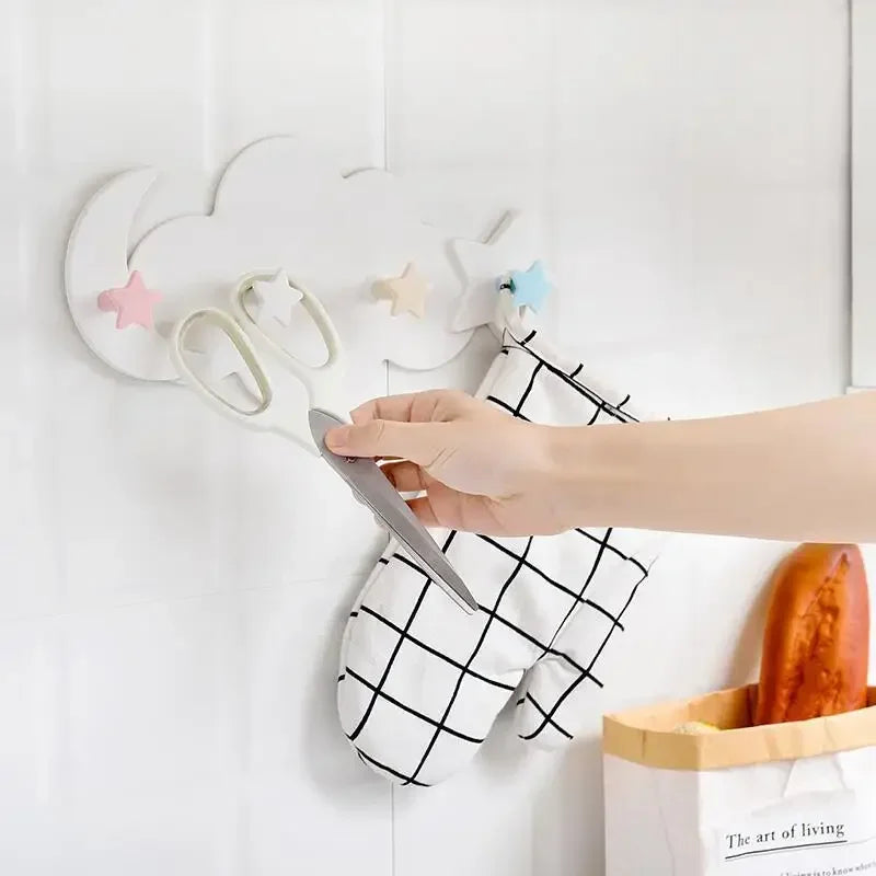 Patère Murale Nuage Adhésive Sans Percer – Manteaux, Sacs & Serviettes