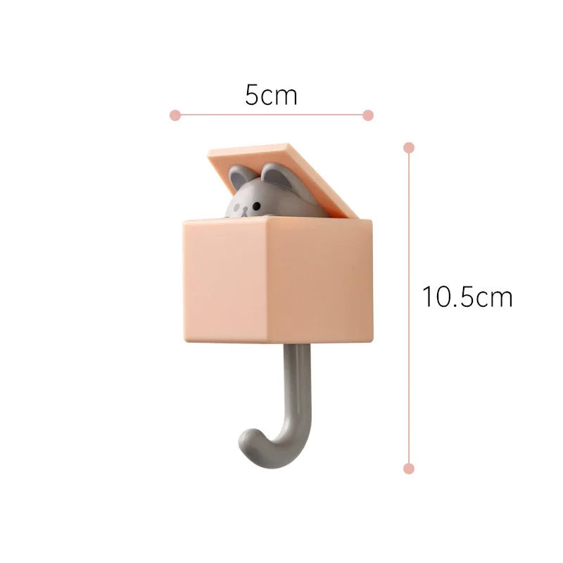 Patère Murale Adhésive Animaux Enfant – Porte-Manteau Sans Percer