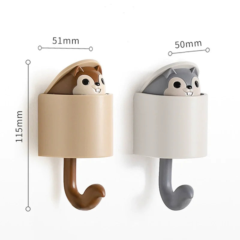 Patère Murale Adhésive Animaux Enfant – Porte-Manteau Sans Percer