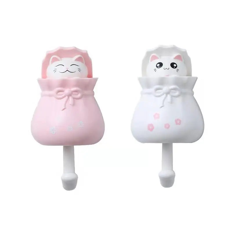 Patère Murale Chat Adhésive Sans Percer – Porte-Manteau Enfant