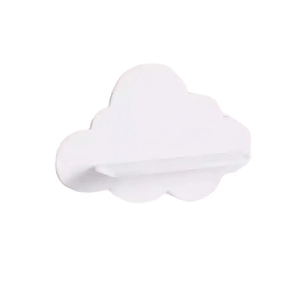 Cloud Wooden Wall Shelf – Children's Room Decor and Storage