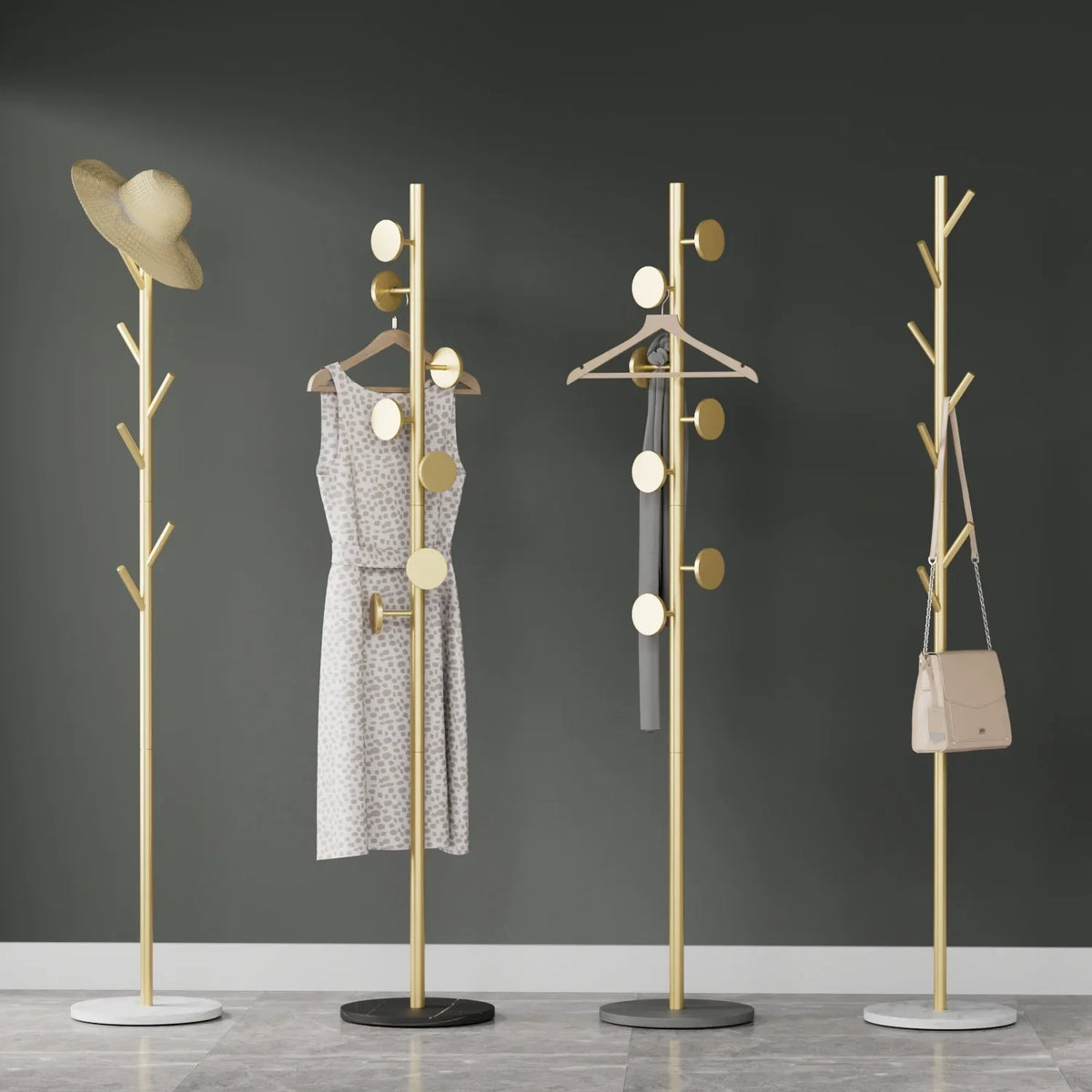 Porte-Manteau sur Pied Métal Design Moderne – Entrée Enfin Rangée