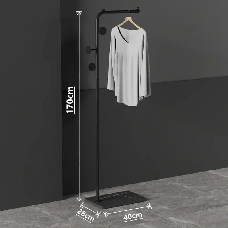 Parrot Metal Standing Coat Rack – stable marble for entryway