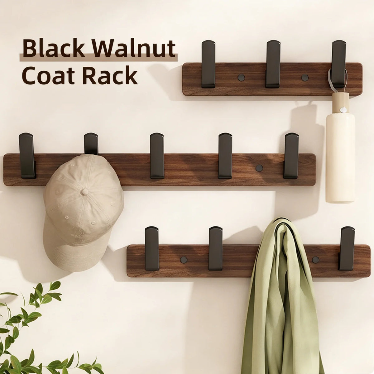 Porte-Manteau Mural Bois avec Étagère Design – entrée toujours rangée