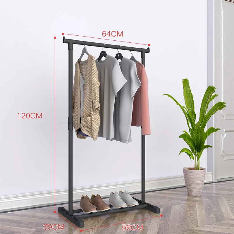 Porte-Manteau sur Pied Métal à Roulettes – Penderie Industrielle