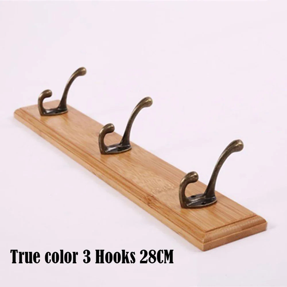 Porte-Manteau Mural Bois Vintage – entrée rangée en 5 minutes
