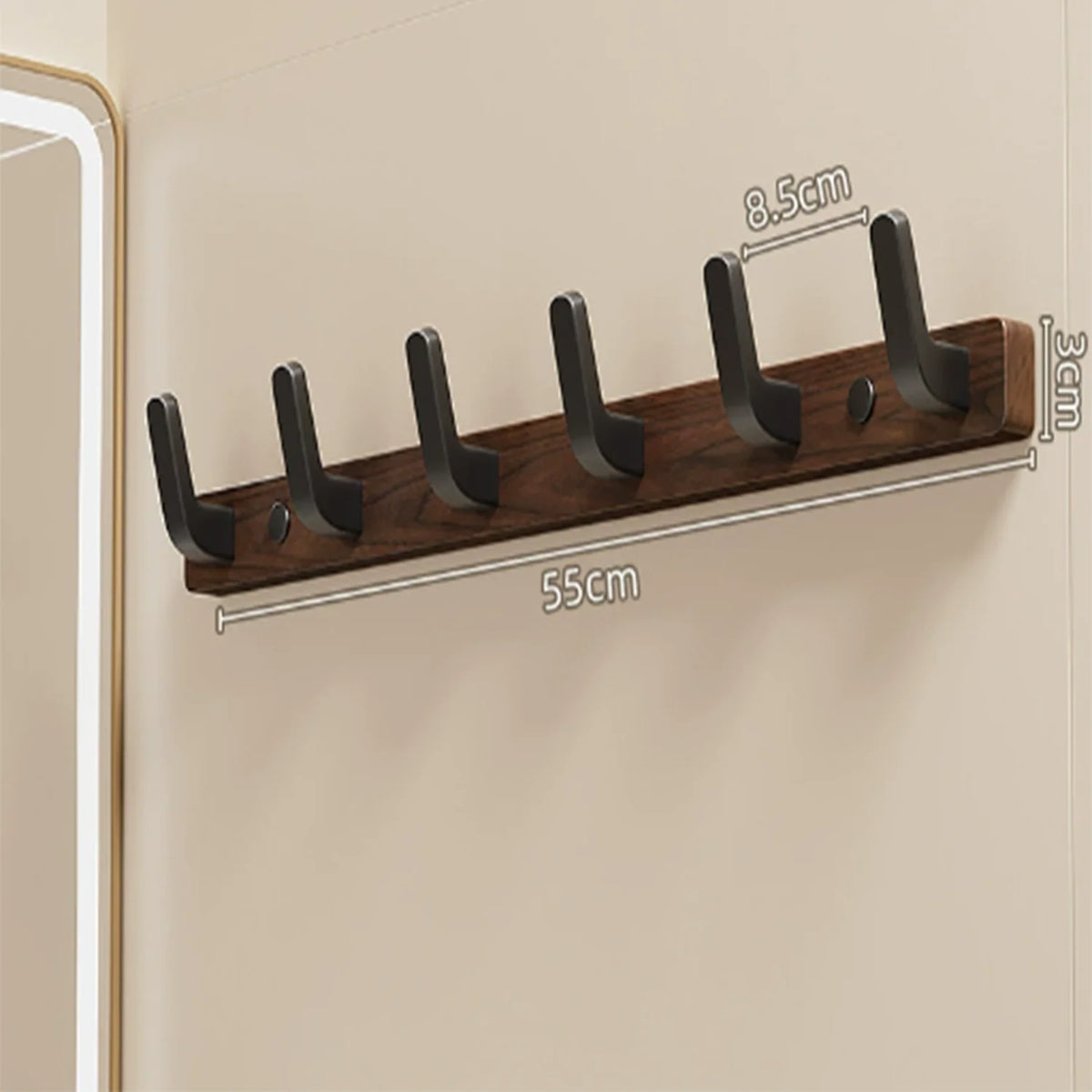 Porte-Manteau Mural Bois avec Étagère Design – entrée toujours rangée