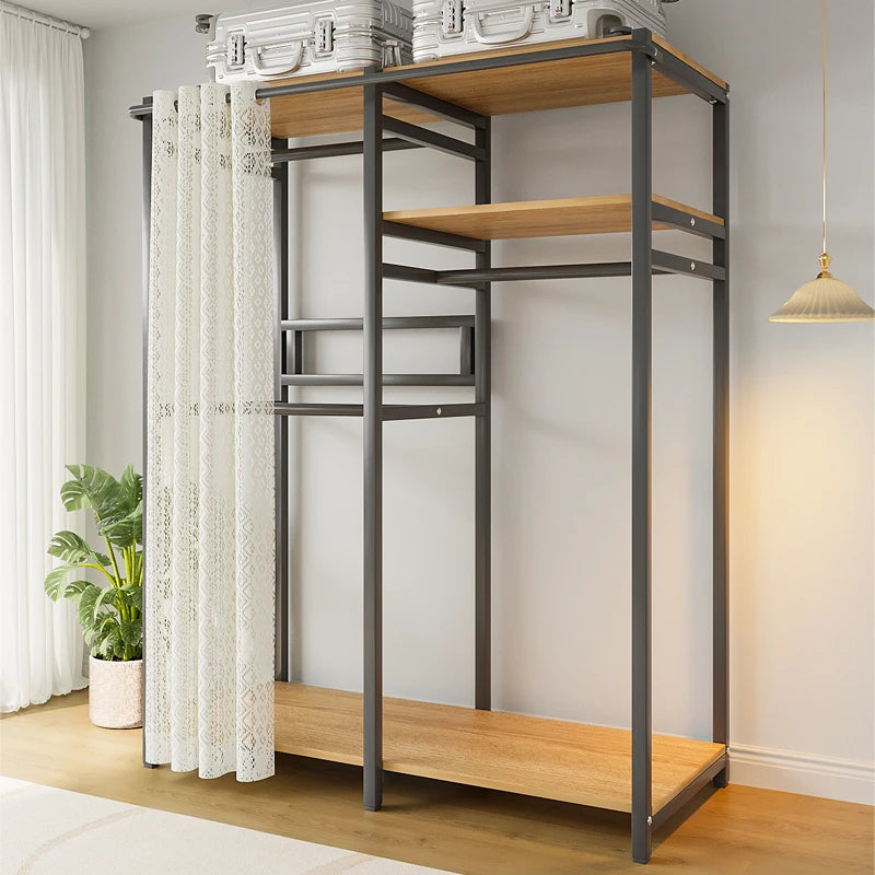 Porte-Manteau sur Pied Métal Penderie Rideau – Dressing Chambre