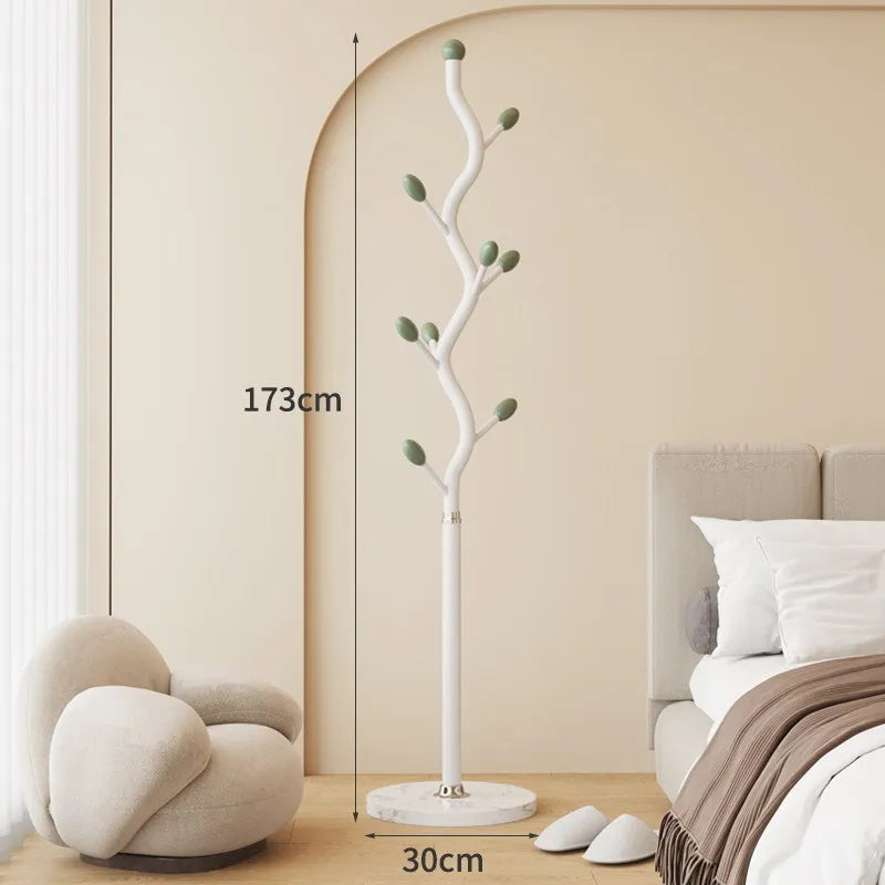 Freestanding Metal Parrot Coat Rack – Stone Base, Entryway