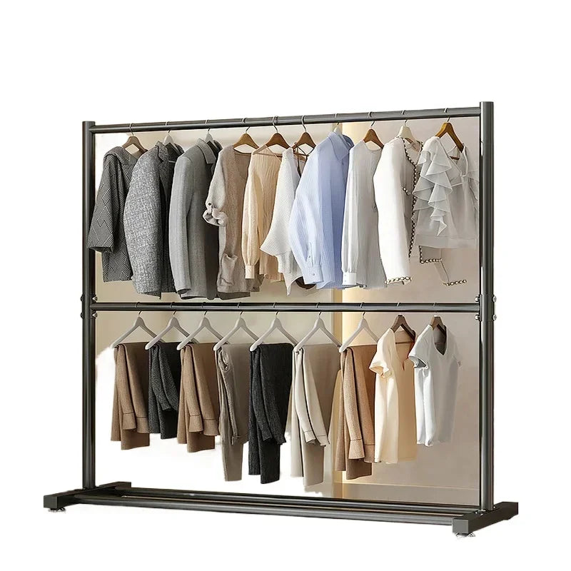 Porte-Manteau sur Pied Métal Pliable – penderie mobile pour chambre
