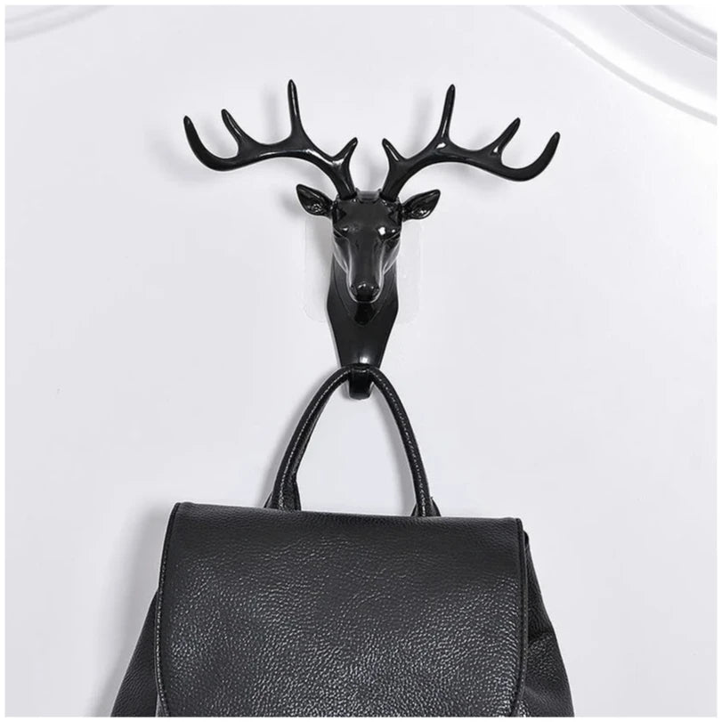 Porte-Manteau Mural Cerf Vintage – Patère Originale Déco d'Entrée