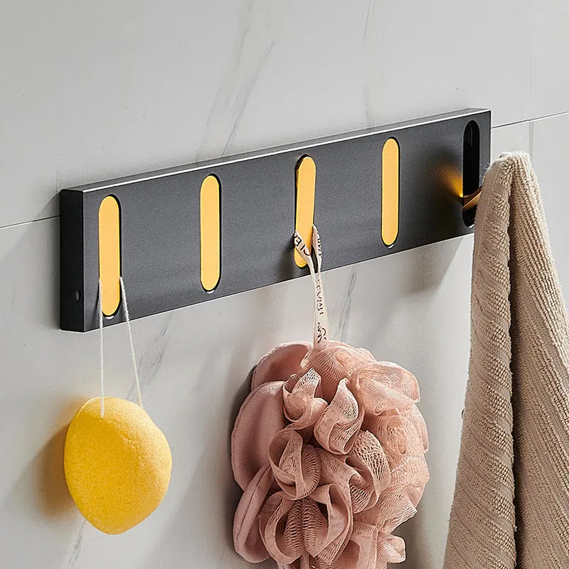 Patère Murale Pliable Métal – Porte-Manteau Invisible 5 Crochets