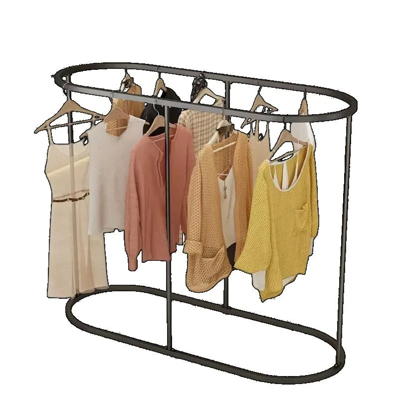 Porte-Manteau sur Pied Rond Métal Design Moderne – Portant de Boutique