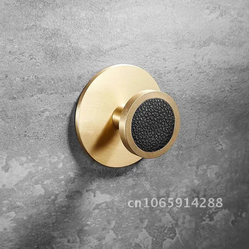 Patère Murale Laiton Design Sans Percer – Porte-Manteau d'Entrée