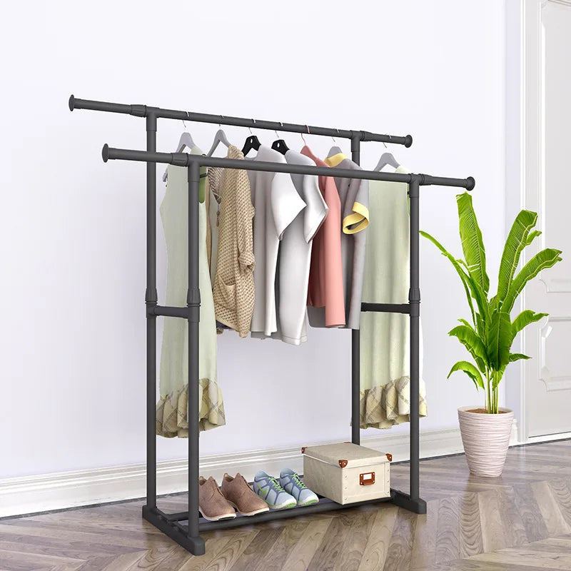 Porte-Manteau sur Pied Métal à Roulettes – Penderie Industrielle