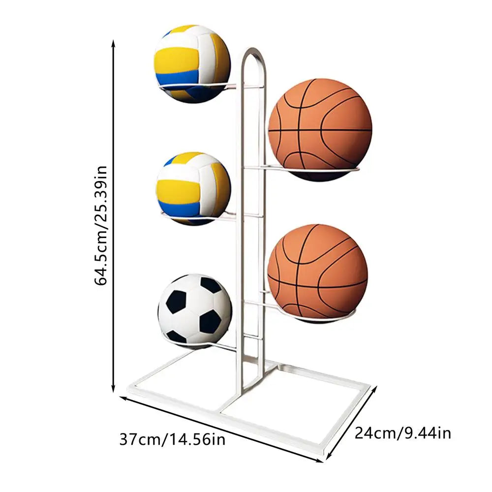 Porte-Ballons Sur Pied Métal – Rangement Basket Foot Volley Chambre