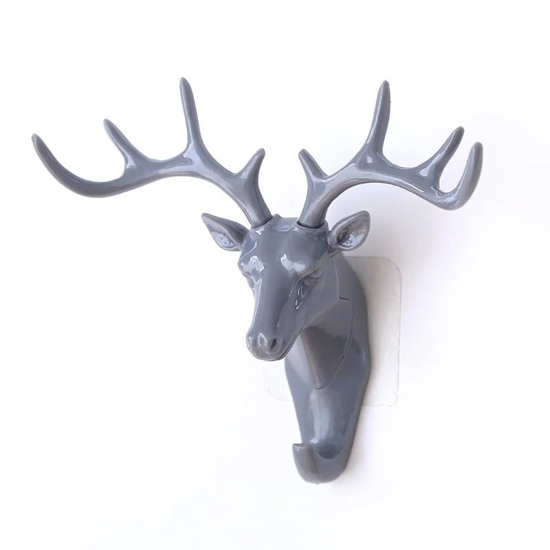 Porte-Manteau Mural Cerf Vintage – Patère Originale Déco d'Entrée
