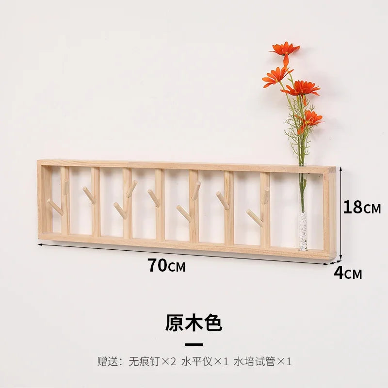 Porte-Manteau Mural Bois Étagère Design – votre entrée enfin rangée