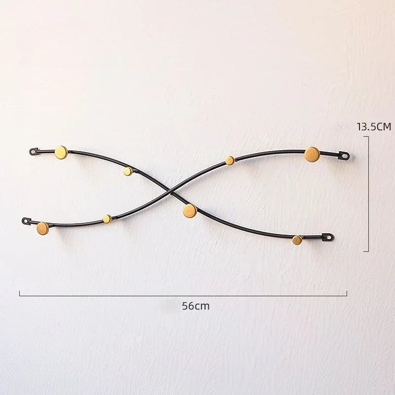 Porte-Manteau Mural Métal Design – 8 crochets pour entrée nette