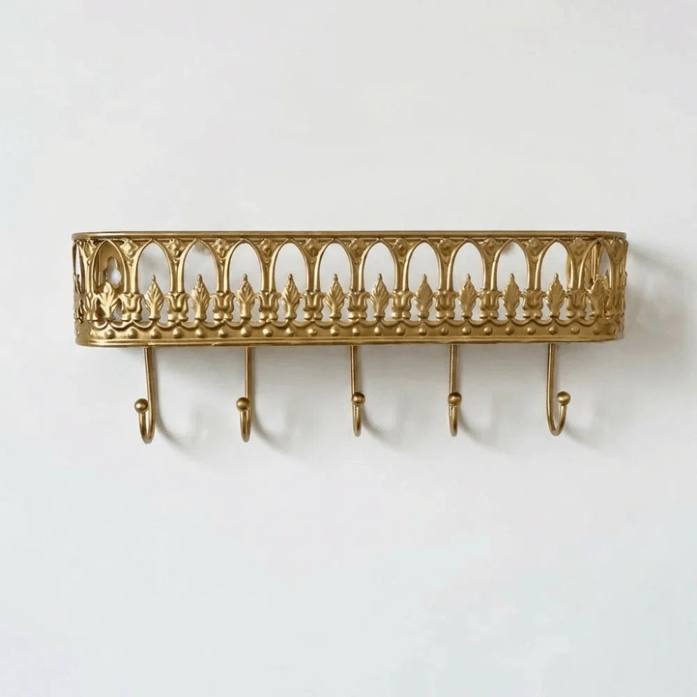 Porte-Manteau Mural Métal Vintage Original – Patère Rétro 5 Crochets