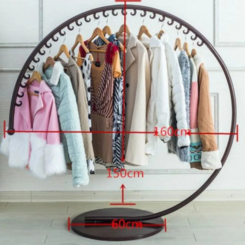 Freestanding Metal Coat Rack – ideal for entryway, stable base