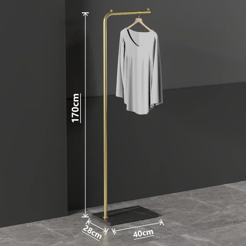 Parrot Metal Standing Coat Rack – stable marble for entryway