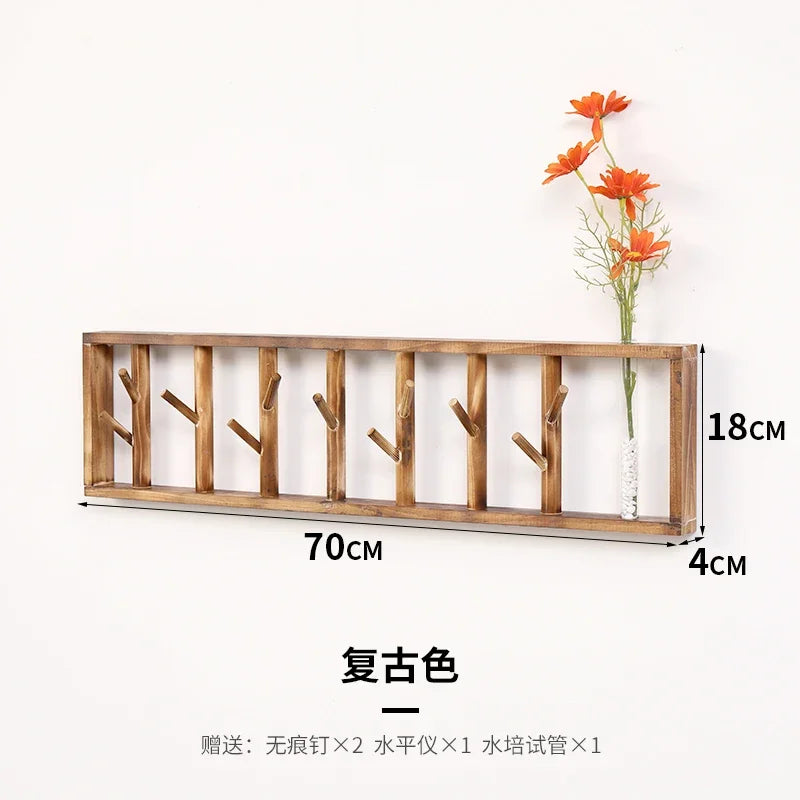 Porte-Manteau Mural Bois Étagère Design – votre entrée enfin rangée