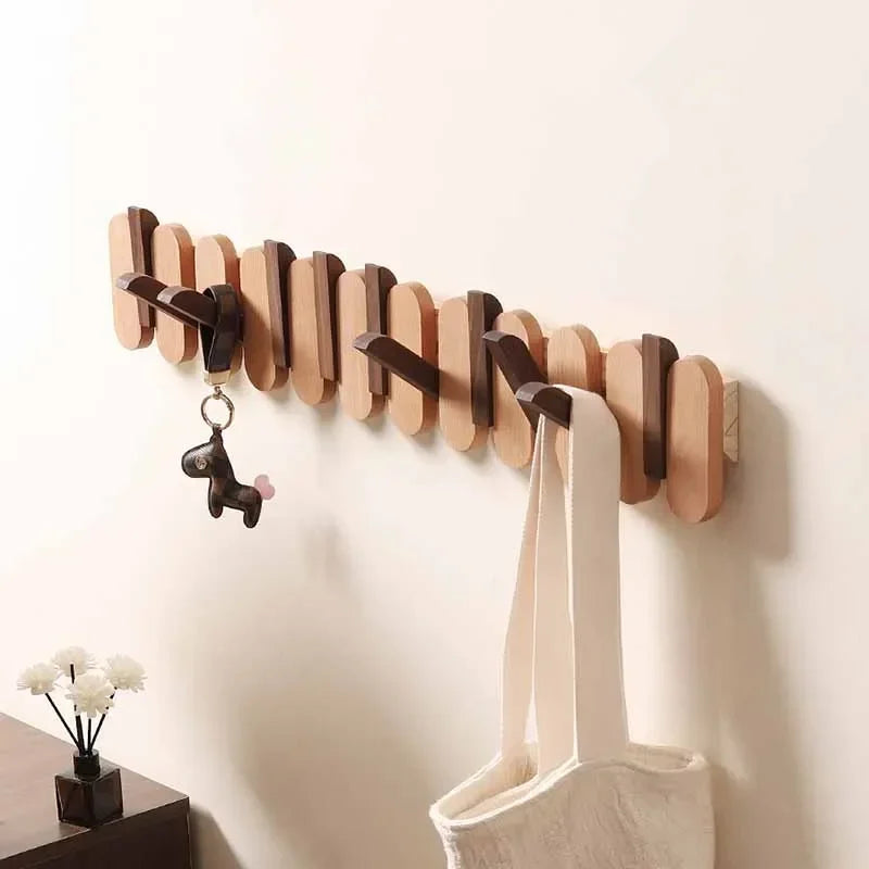 Porte-Manteau Mural Bois Design Touches de Piano – Entrée Chic