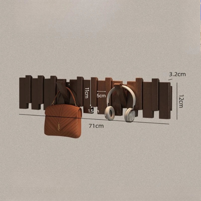 Meuble Porte-Manteau Bois Massif Aimanté – Vestiaire Grande Capacité