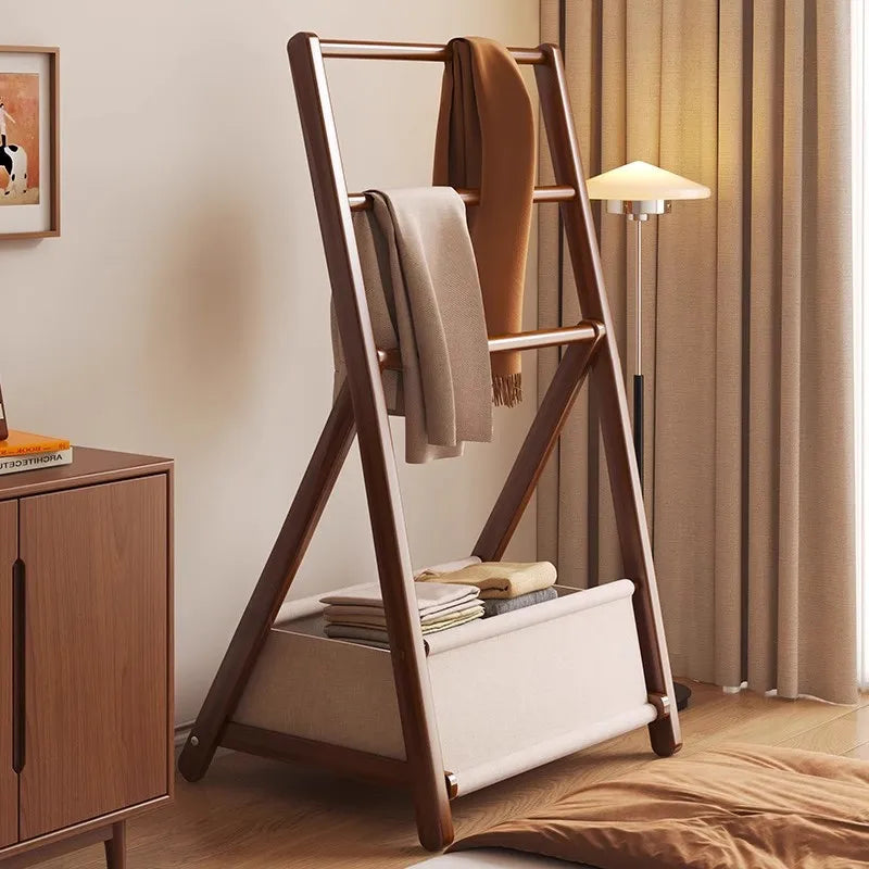 Porte-Manteau sur Pied Bambou Pliable Chambre – se plie en 10 s