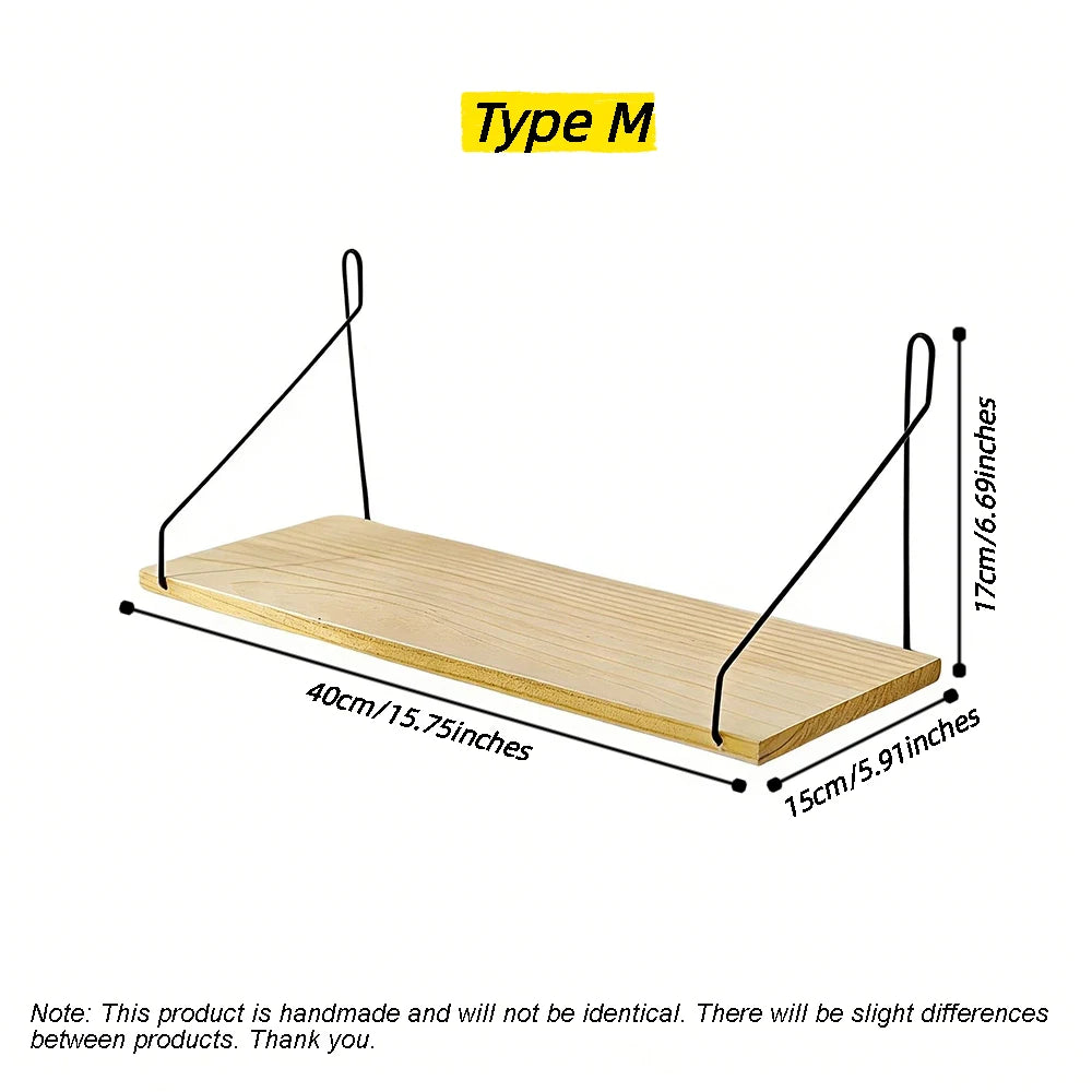 Wooden Wall Coat Rack Shelf – no drilling, installs in 5 minutes