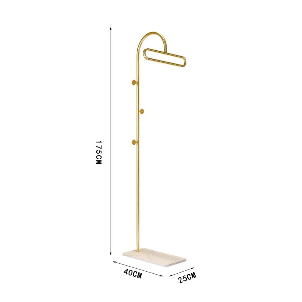 Metal Freestanding Clothes Rack with Wheels – Mobile for Entryway