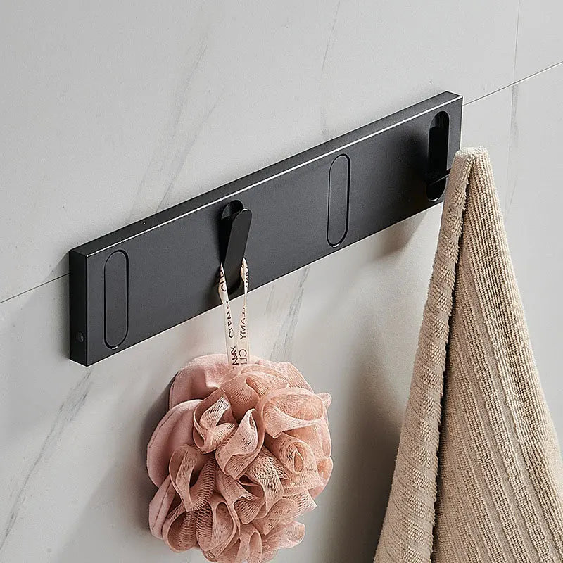 Patère Murale Pliable Métal – Porte-Manteau Invisible 5 Crochets