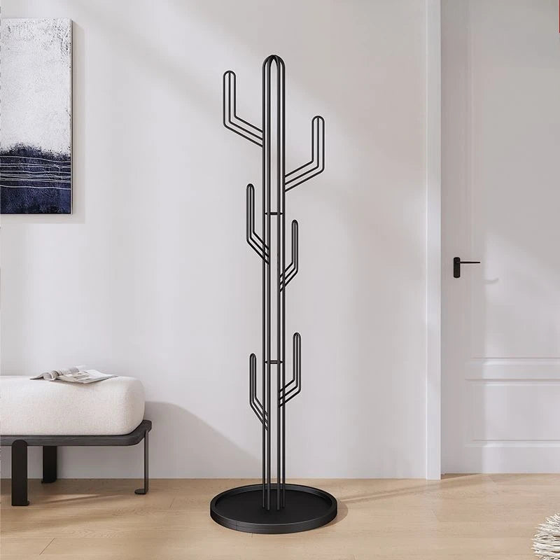 Freestanding Metal Cactus Design Coat Rack – space-saving for your entryway