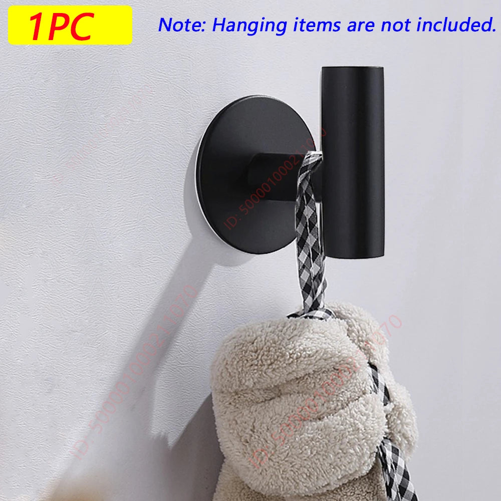 Adhesive Metal Wall Hook – coat and towel, no drilling