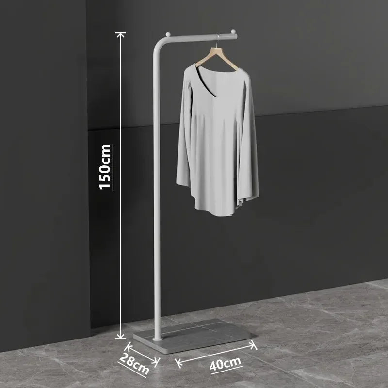Parrot Metal Standing Coat Rack – stable marble for entryway