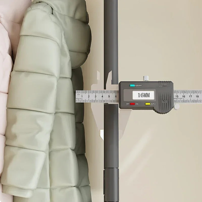 Porte-Manteau sur Pied Plastique & Métal Blanc – Portant Sans Percer