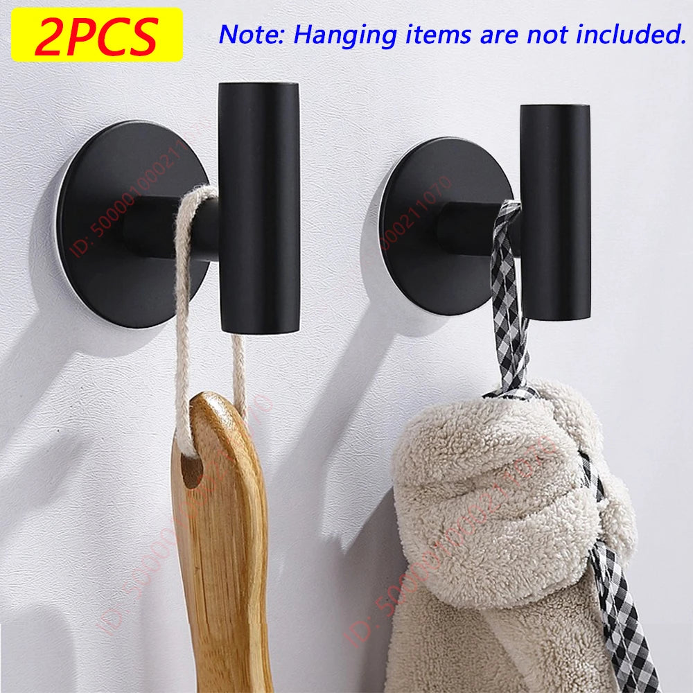 Adhesive Metal Wall Hook – coat and towel, no drilling