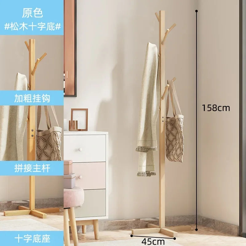 Freestanding Tree Coat Rack with 8 Hooks – Space-Saving Entryway