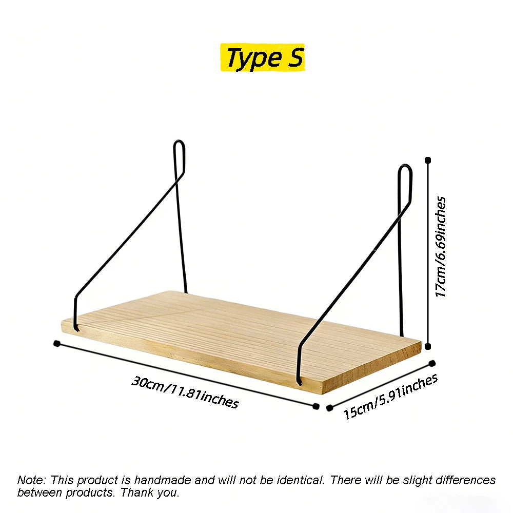 Wooden Wall Coat Rack Shelf – no drilling, installs in 5 minutes