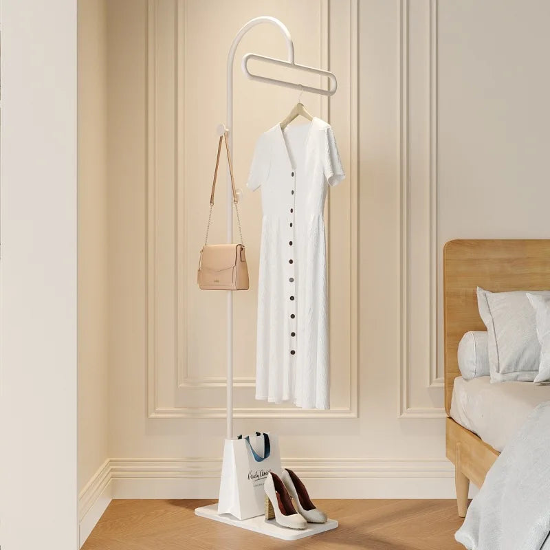 Porte-Manteau sur Pied Métal à Roulettes – Mobile pour l'Entrée