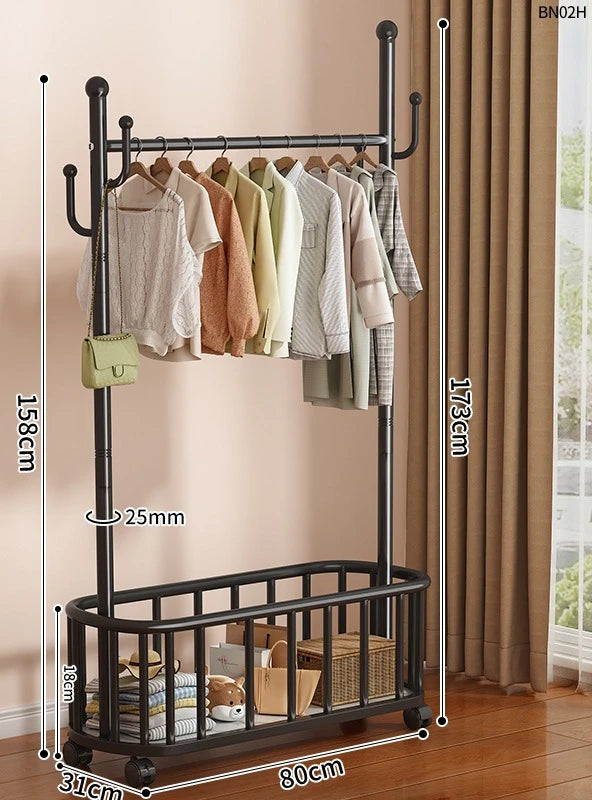 Porte-Manteau Sur Pied Métal Design – rangement et entrée organisée