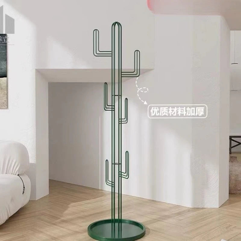 Freestanding Metal Cactus Design Coat Rack – space-saving for your entryway
