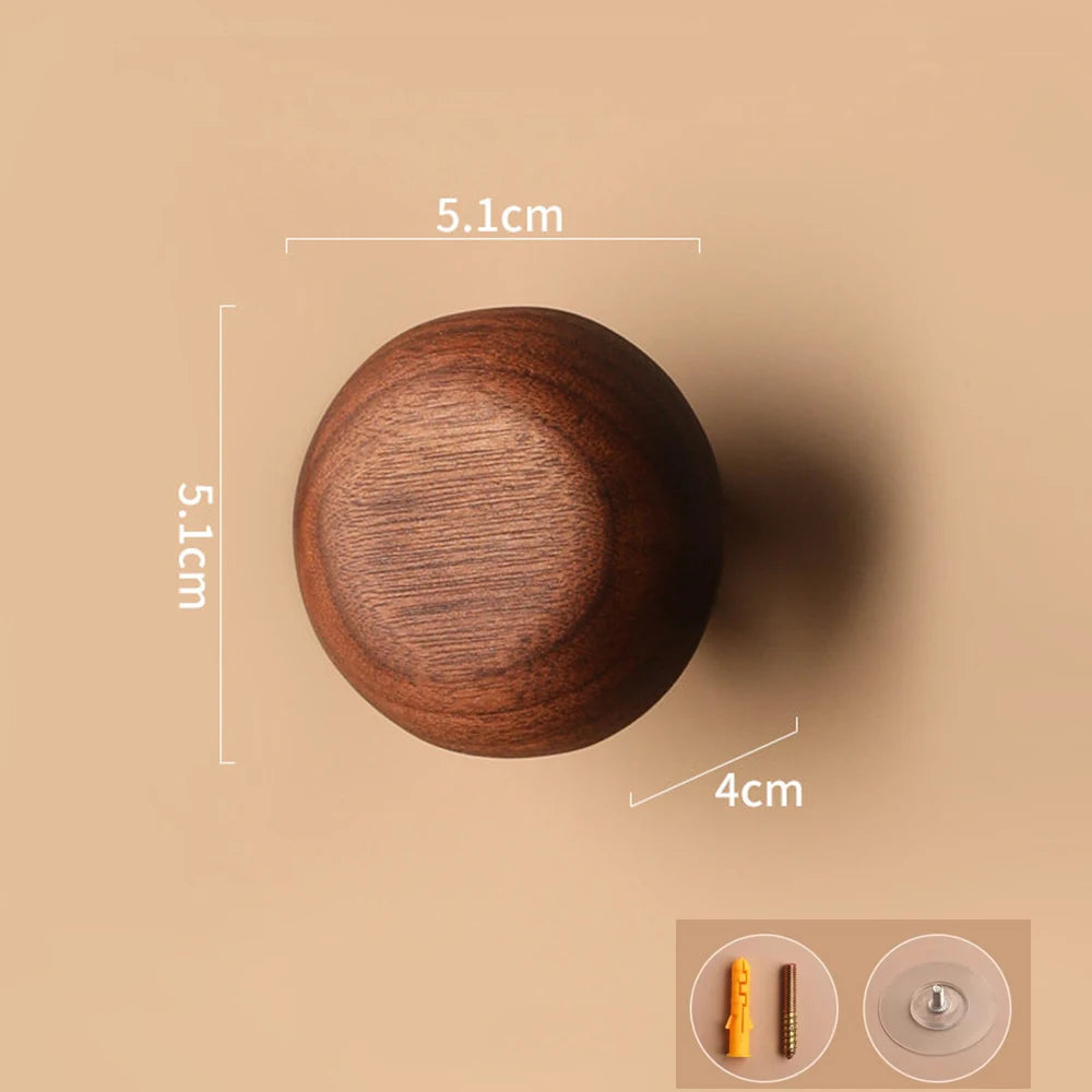 Patère Porte-Manteau Mural Bois Design – Galet Déco pour Entrée
