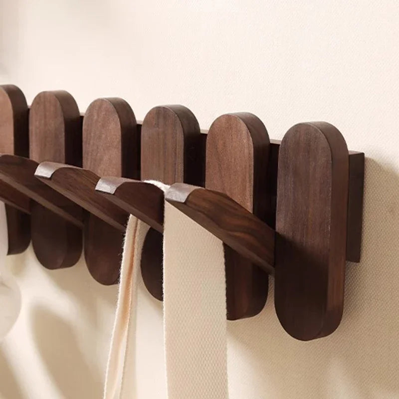 Porte-Manteau Mural Bois Design Touches de Piano – Entrée Chic