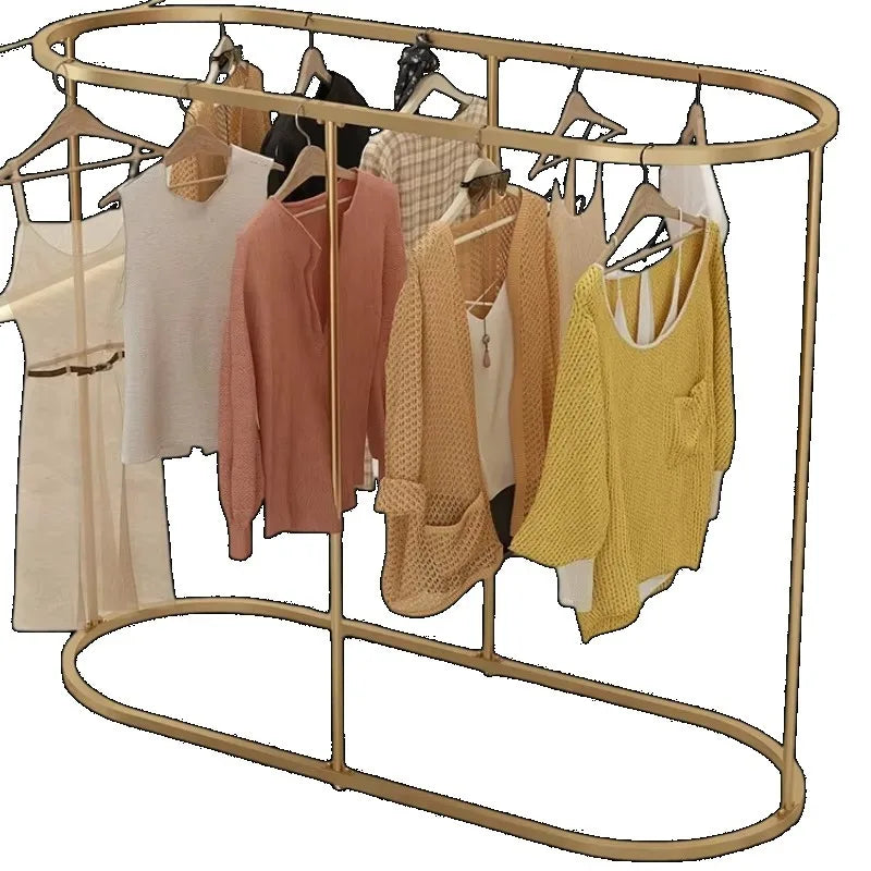 Porte-Manteau sur Pied Rond Métal Design Moderne – Portant de Boutique