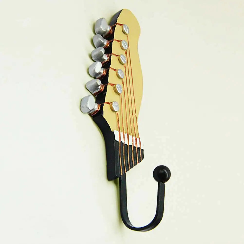 Porte-Manteau Mural Original Design Guitare – Lot de 3 Crochets Déco