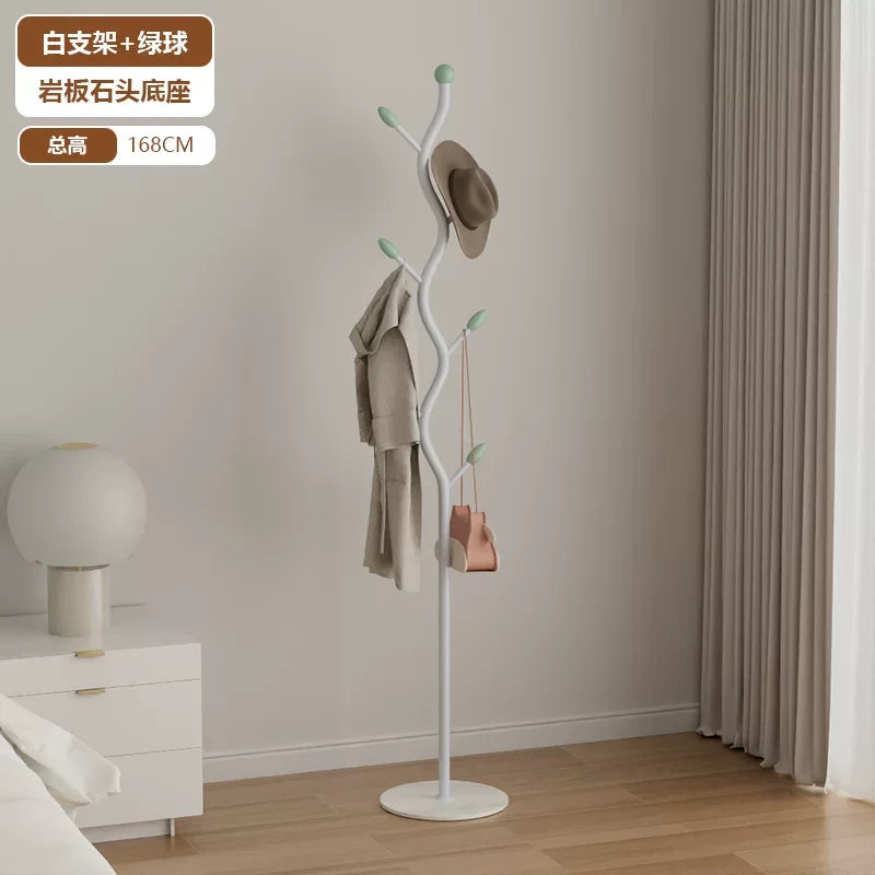 Porte-Manteau sur Pied Métal Design Arbre – 8 Crochets pour l'Entrée